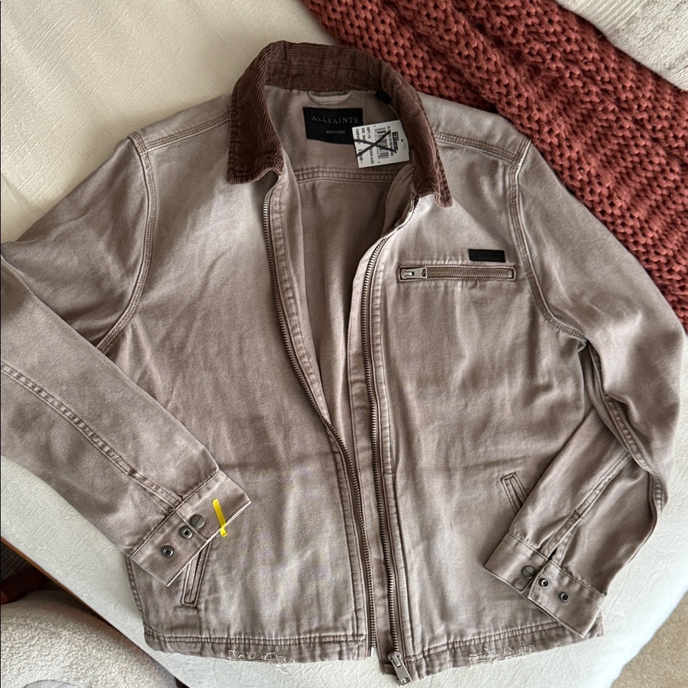All Saints Men's Brown Lightweight Jacket